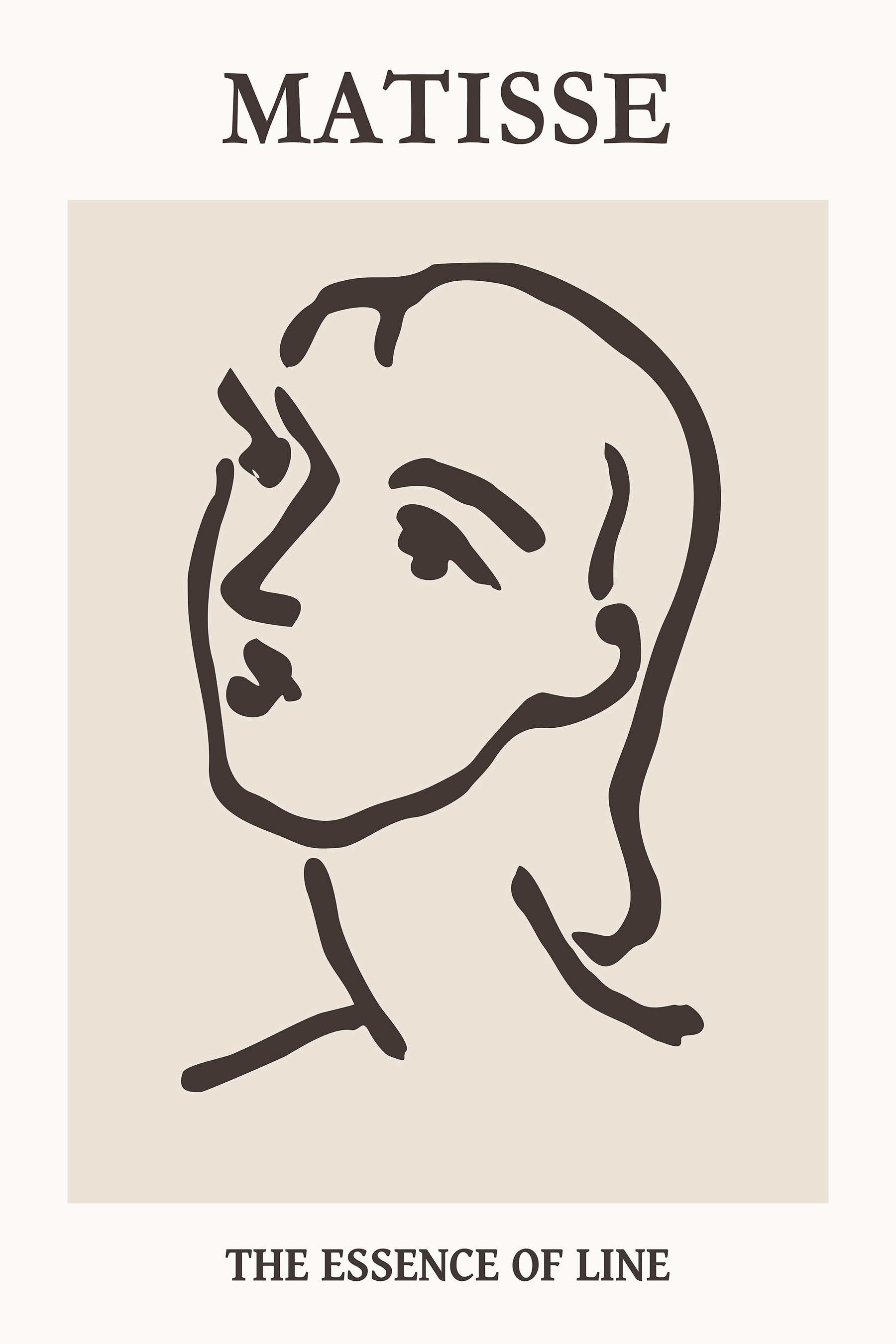 Drawing of a woman's face Drawing of a woman's face