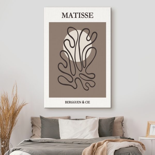 Quadri Quadri Disegno in marrone e bianco di una pianta (COD: s36310)