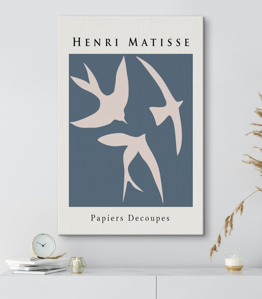 Group of birds on a blue background Group of birds on a blue background