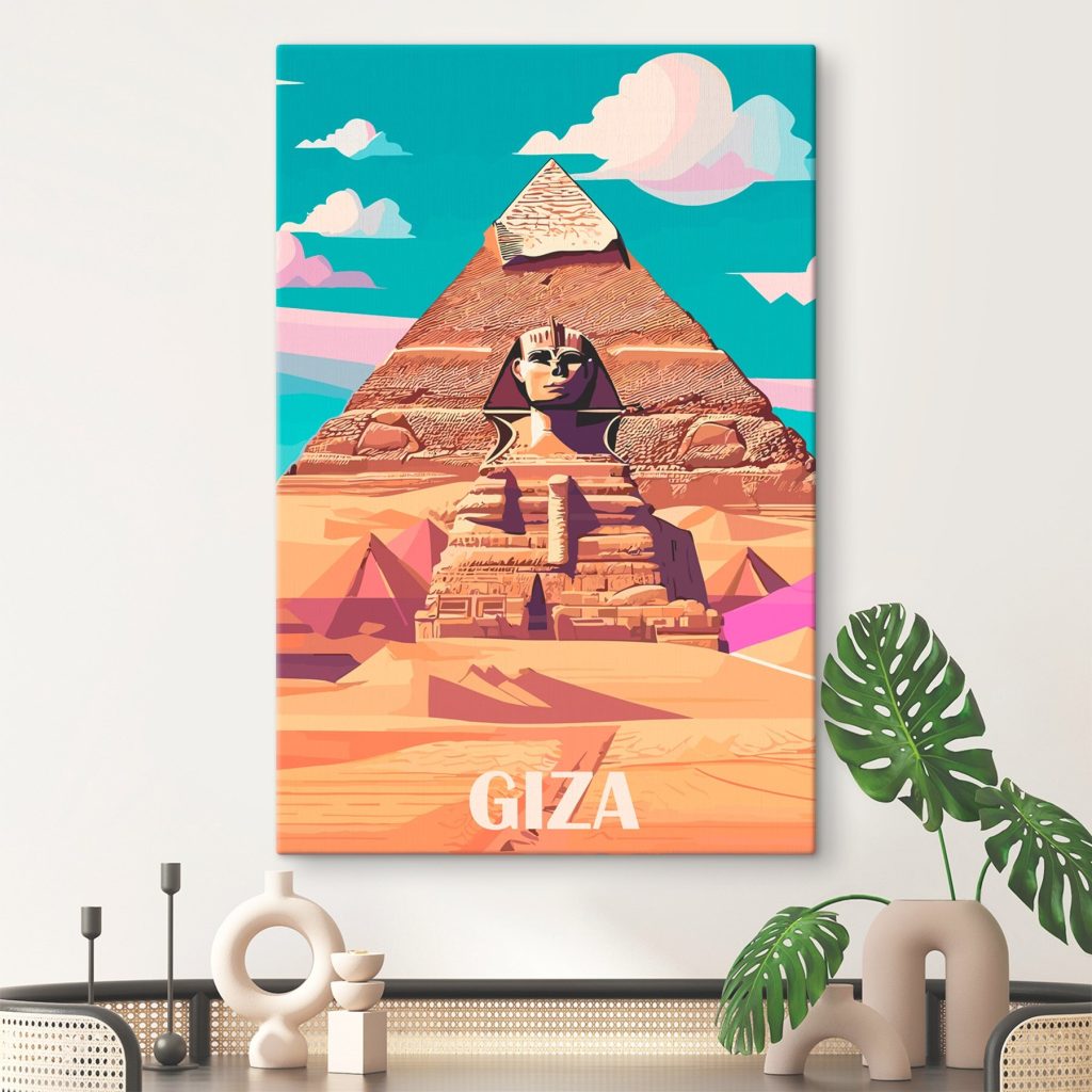 Pyramid with a statue of a woman Pyramid with a statue of a woman