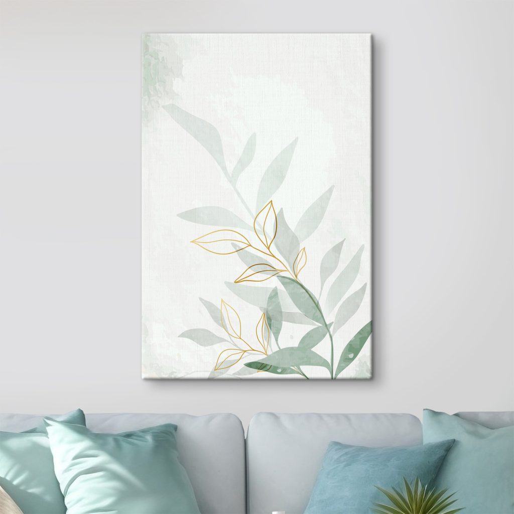 Elegant Leaves in Soft Tones Elegant Leaves in Soft Tones