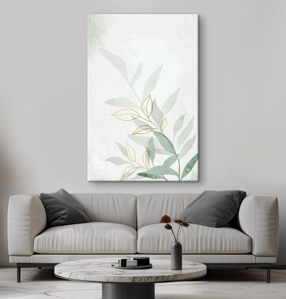 Elegant Leaves in Soft Tones Elegant Leaves in Soft Tones