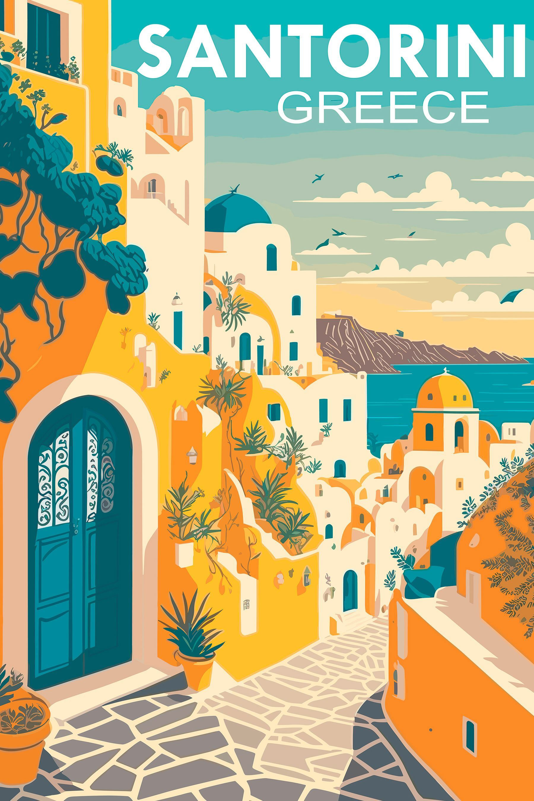 Colorful city with a blue door and a blue door Colorful city with a blue door and a blue door
