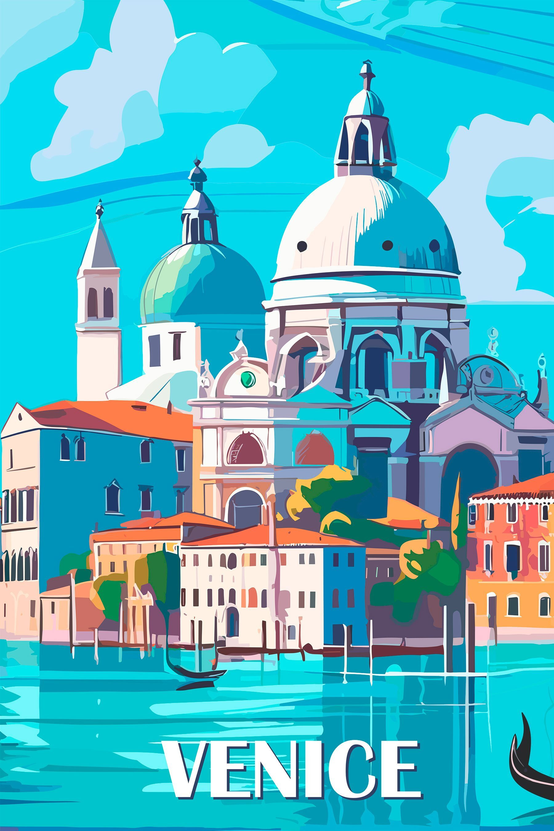 Water next to a city