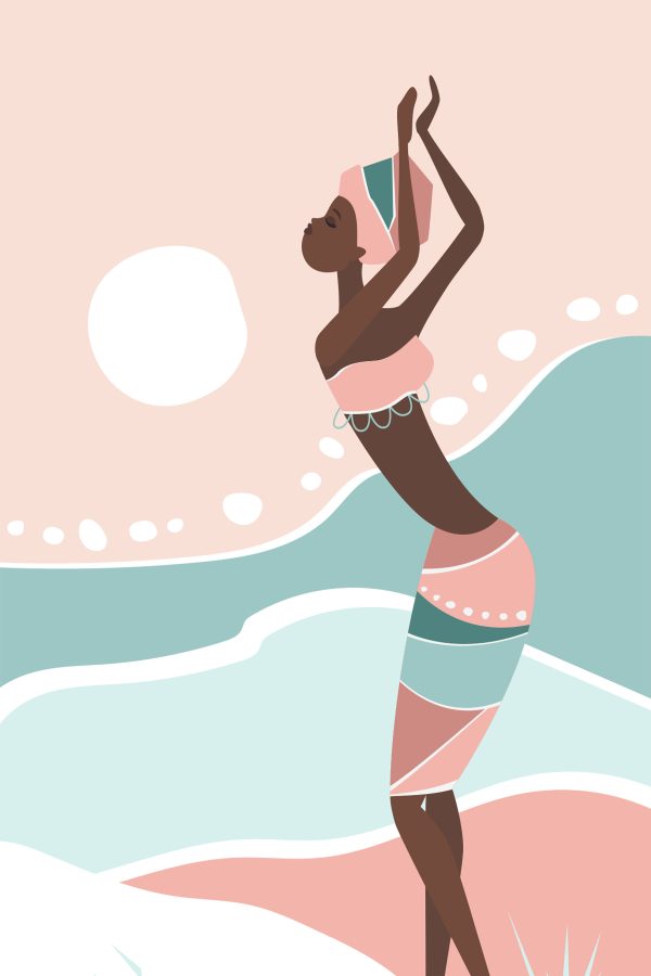Woman in a bathing suit Woman in a bathing suit