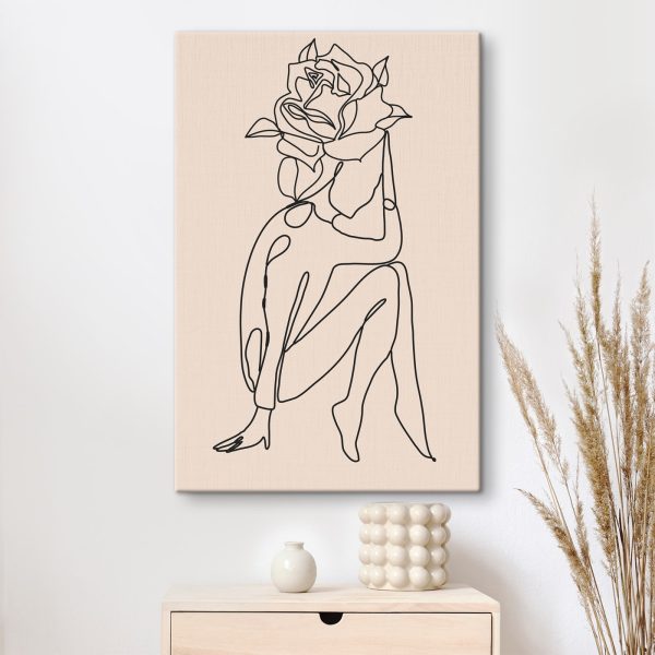 Quadri Disegno di una persona con una rosa (COD: s36415) Quadri Quadri Disegno di una persona con una rosa (COD: s36415)