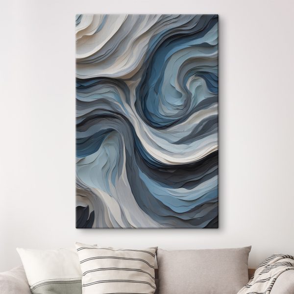 Quadri Quadri Onde oceaniche in strati scolpiti (COD: s36438)