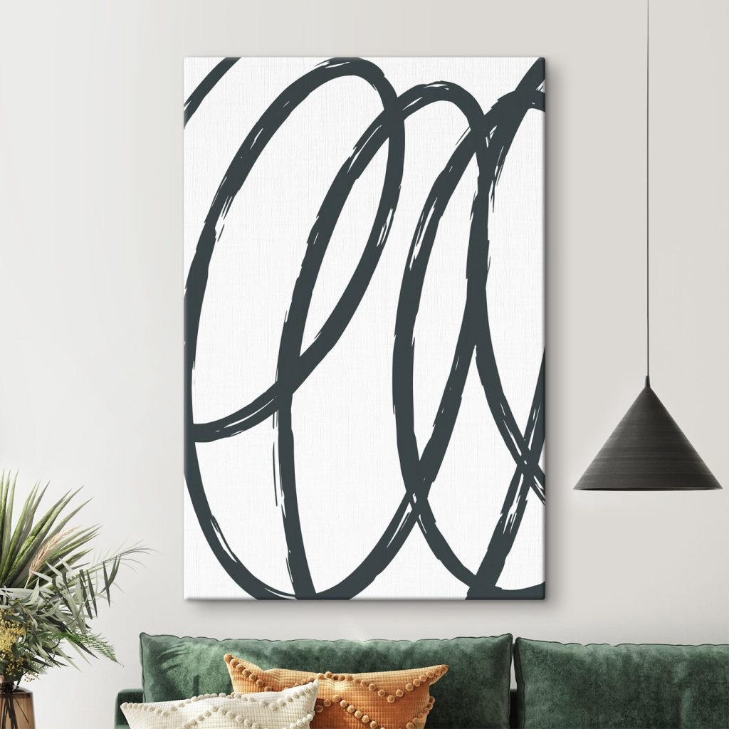 Black and white image of a swirly pattern