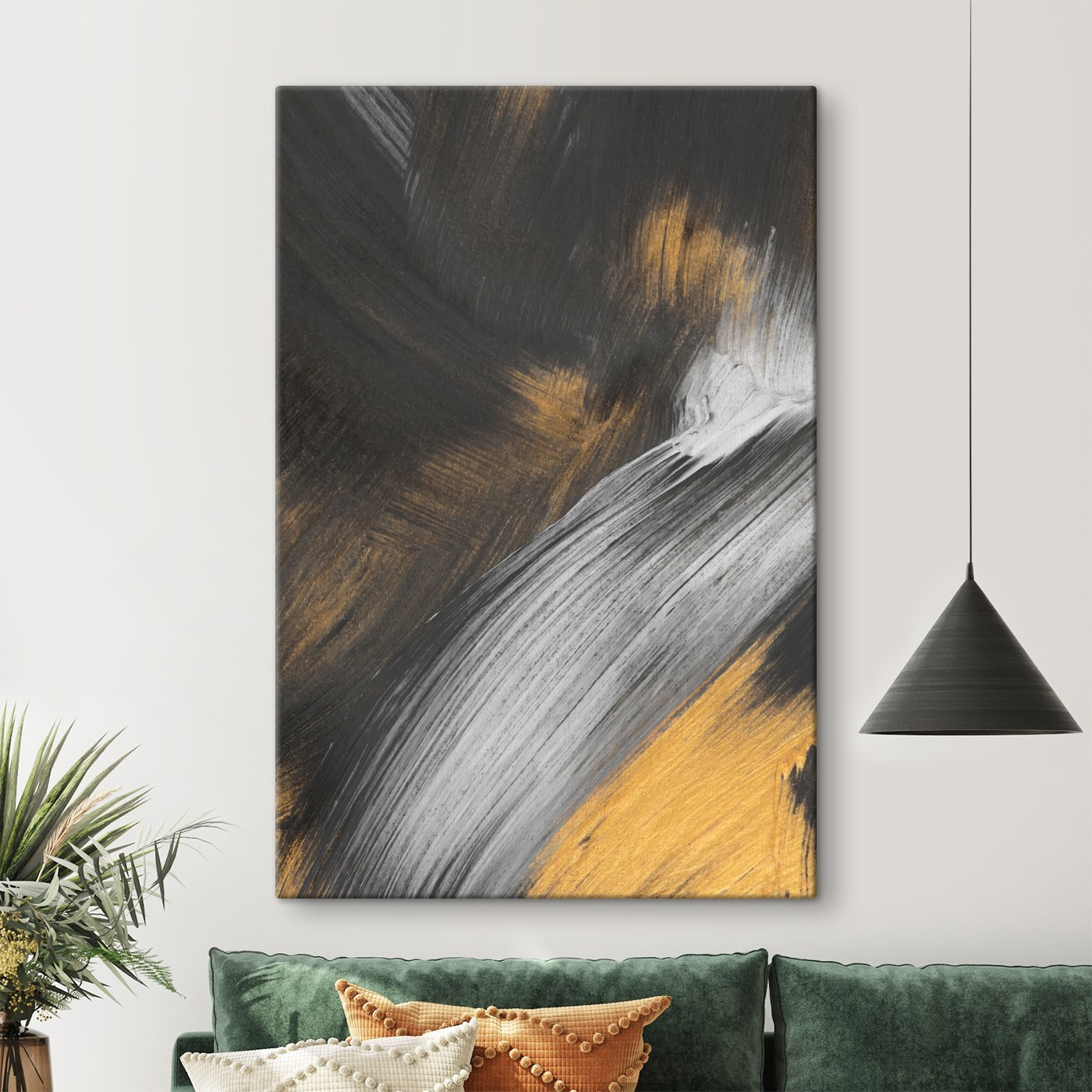 Black and white painting