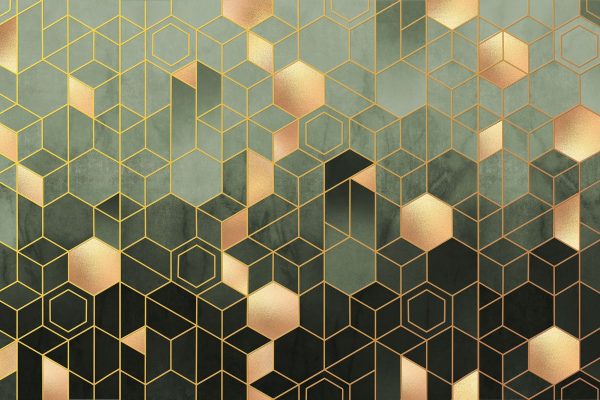 Pattern of hexagons and squares Pattern of hexagons and squares