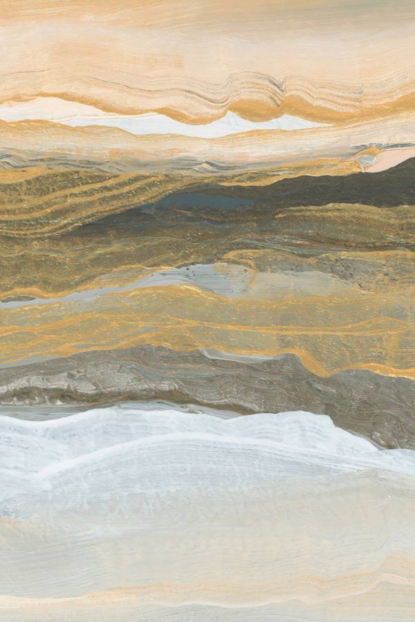 Layered hues of earth and water