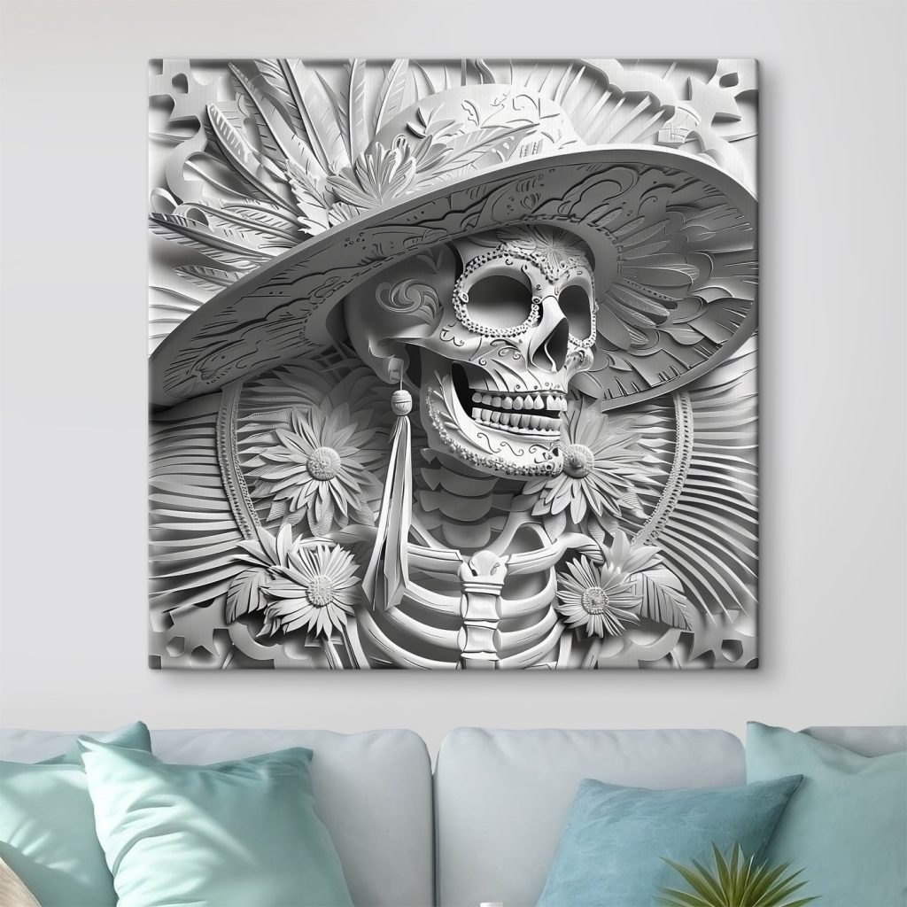 Skull in a hat