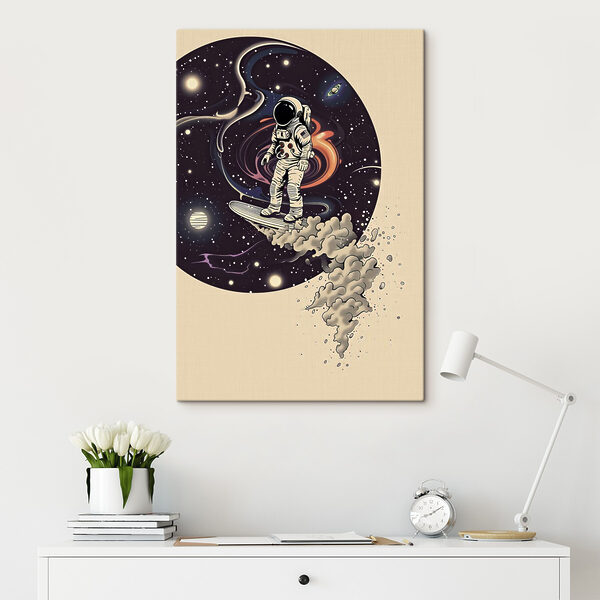 Quadri Un astronauta su una tavola da surf nello spazio (COD: s38639) Quadri Quadri Un astronauta su una tavola da surf nello spazio (COD: s38639)