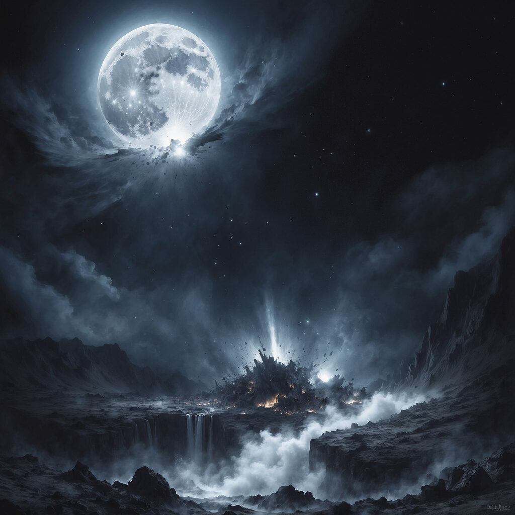 Moon in the sky