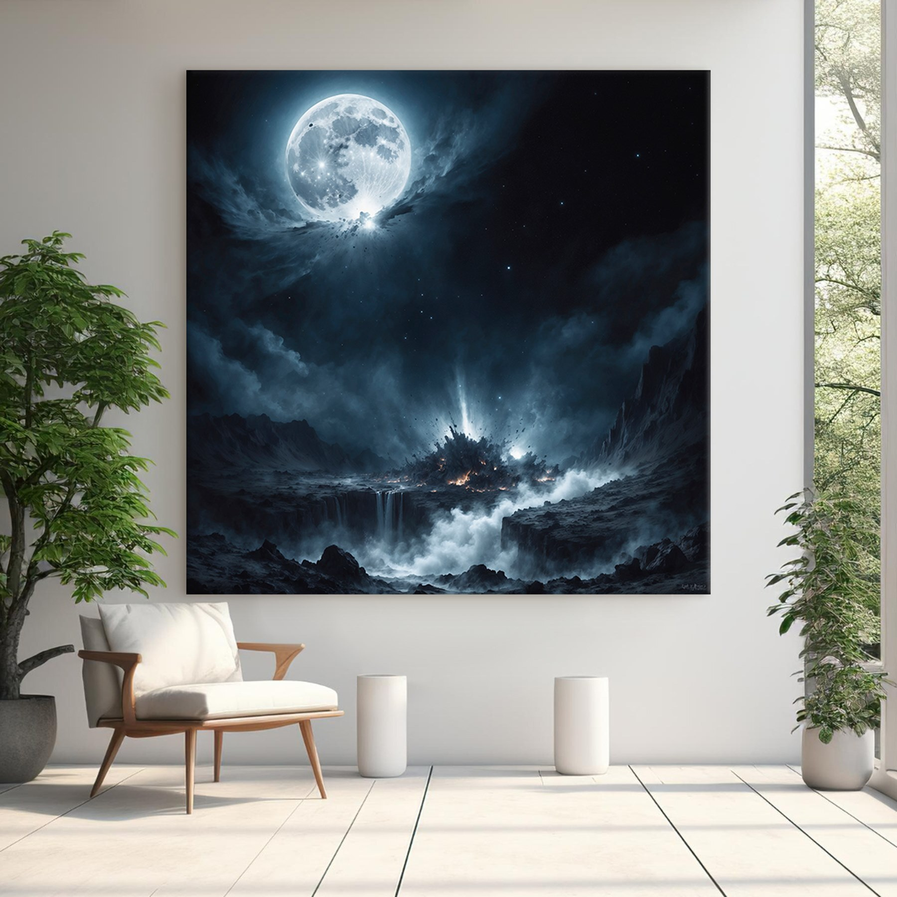 Moon in the sky