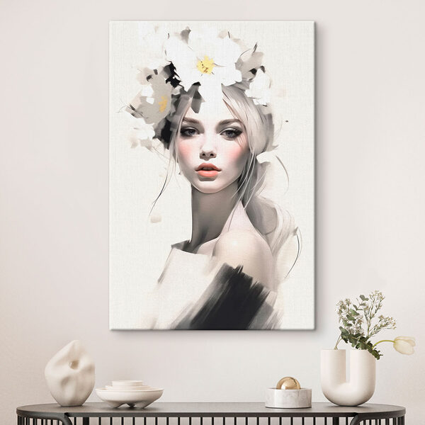 Quadri Donna con dei fiori tra i capelli (COD: s41321) Quadri Quadri Donna con dei fiori tra i capelli (COD: s41321)