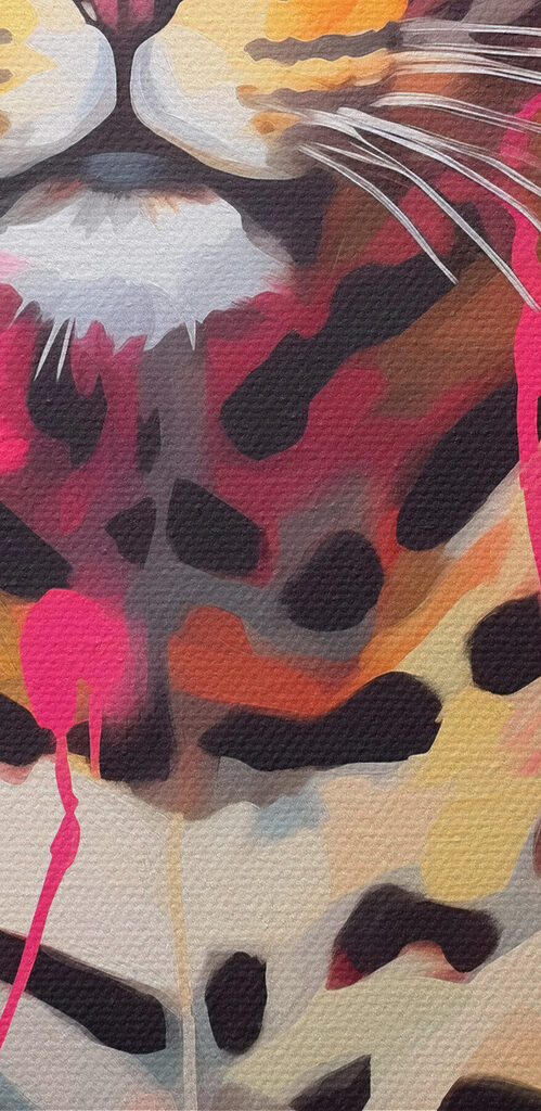 Painting of a leopard