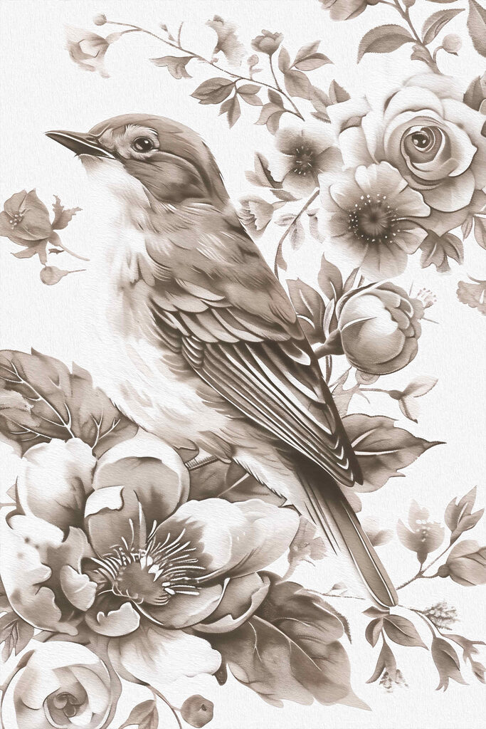 Bird on a flower