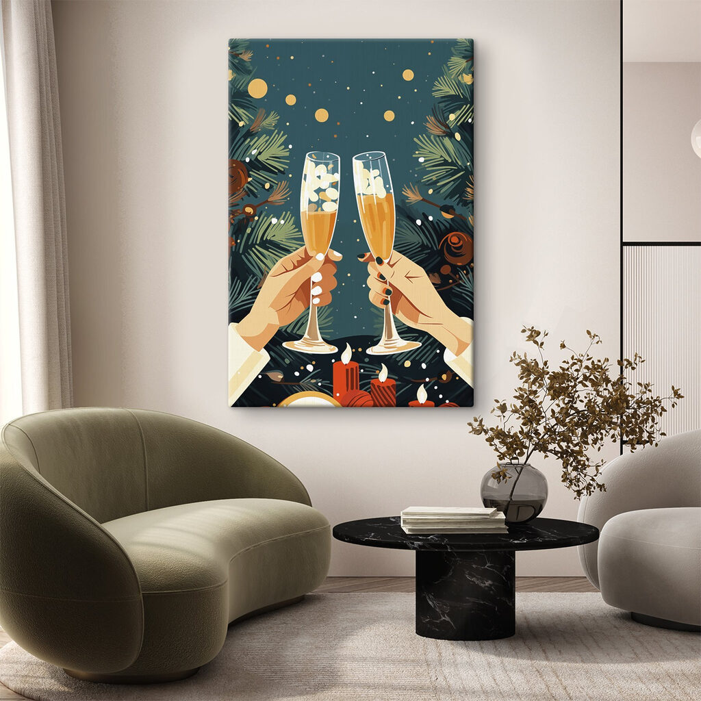 Pair of hands holding champagne glasses Pair of hands holding champagne glasses