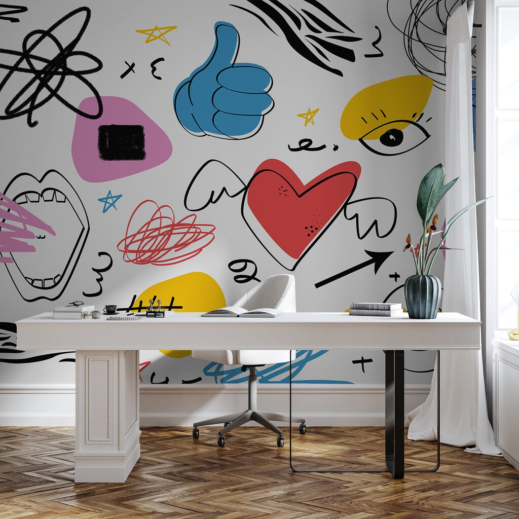 Collection of different colored objects