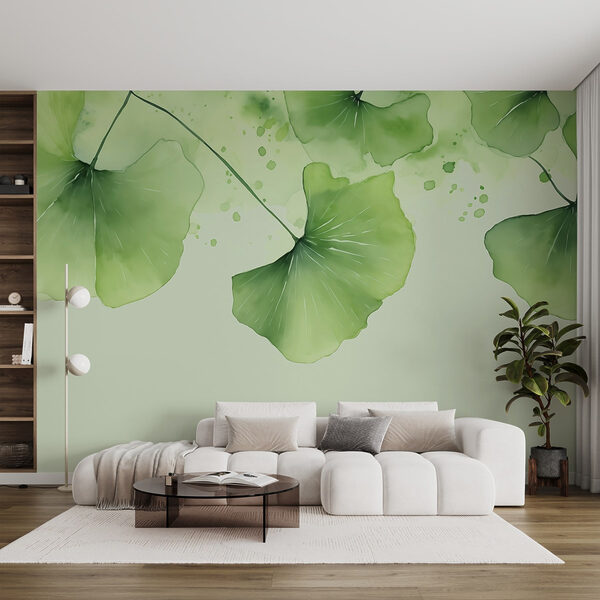 Eleganti foglie verdi dalle tonalità tenui Eleganti foglie verdi dalle tonalità tenui