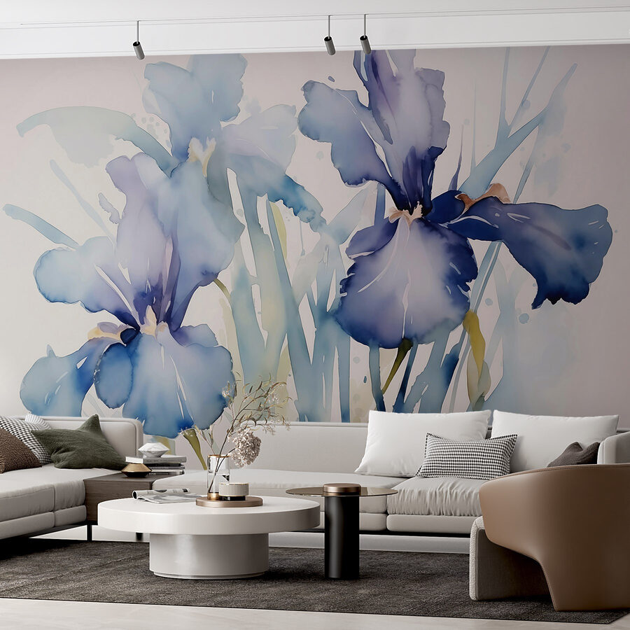 Pittura di fiori su sfondo bianco Pittura di fiori su sfondo bianco