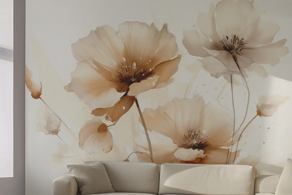 Delicate blooms in soft hues