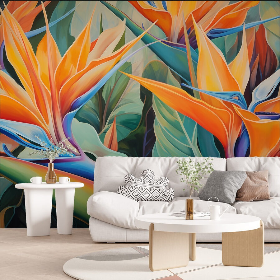 Colori vivaci in un'esposizione floreale Colori vivaci in un'esposizione floreale