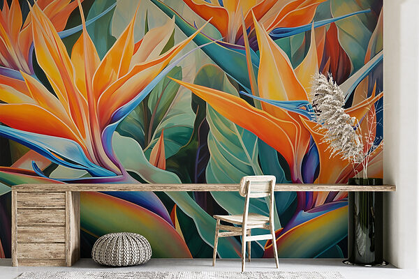 Colori vivaci in un'esposizione floreale Colori vivaci in un'esposizione floreale