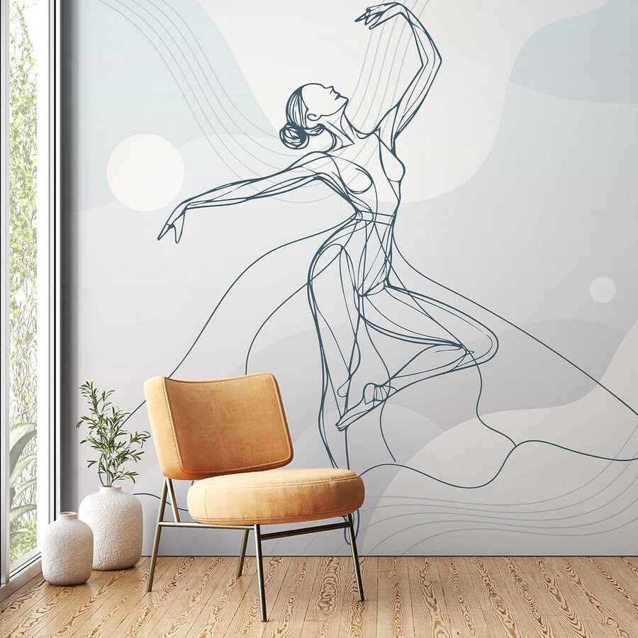 Disegno di una donna che balla