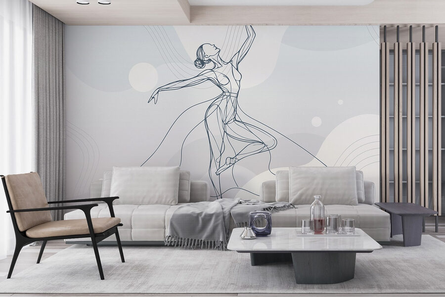 Disegno di una donna che balla