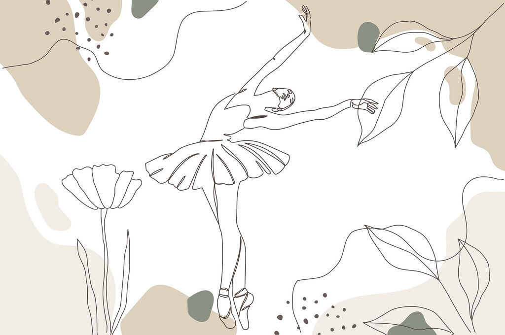 Disegno di una ballerina Disegno di una ballerina