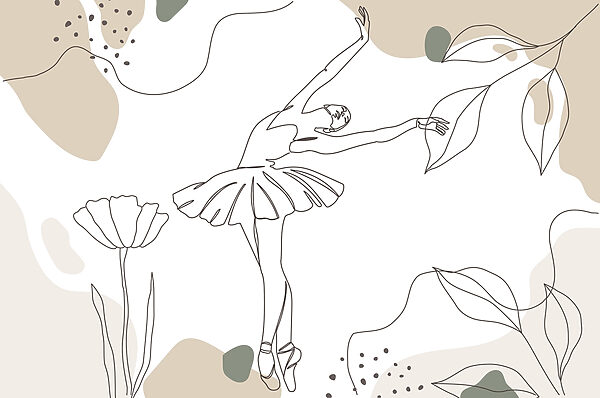 Disegno di una ballerina Disegno di una ballerina