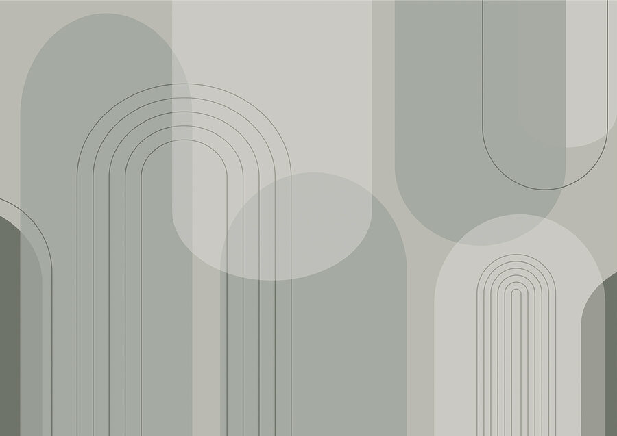 Sfondo grigio e bianco con linee e cerchi