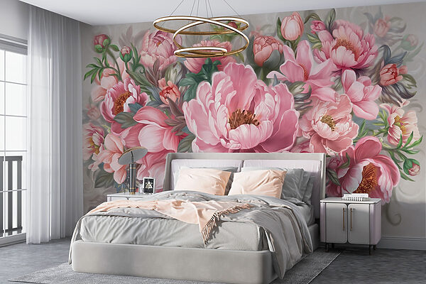 Pittura di fiori rosa Pittura di fiori rosa