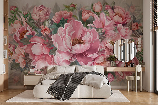 Pittura di fiori rosa Pittura di fiori rosa