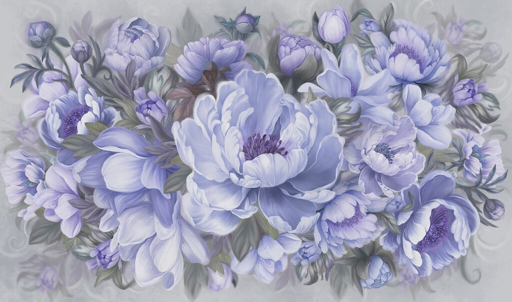Pittura di fiori e foglie Pittura di fiori e foglie