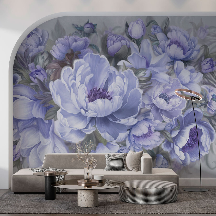 Pittura di fiori e foglie