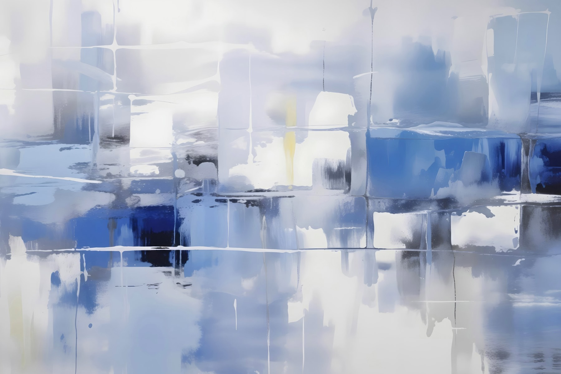 Blue and white wall Blue and white wall