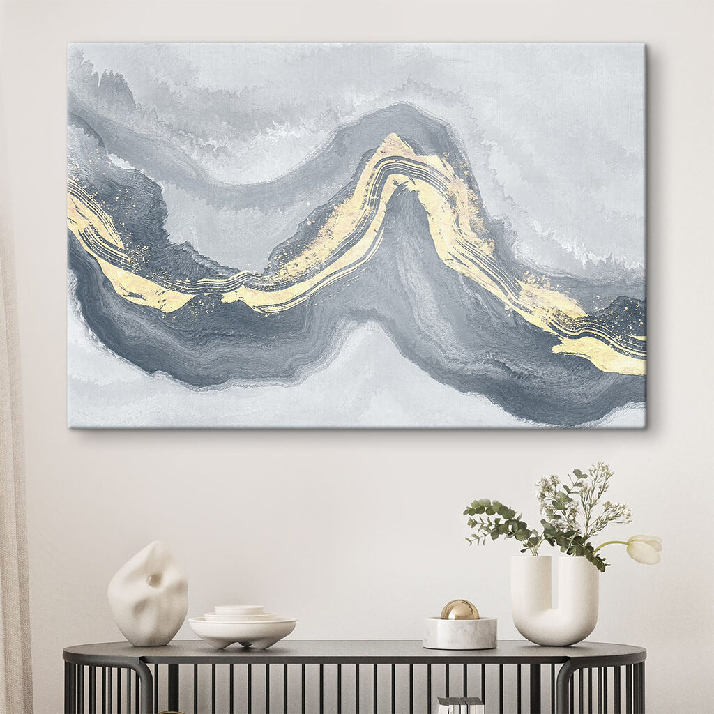 Abstract swirls of muted colors