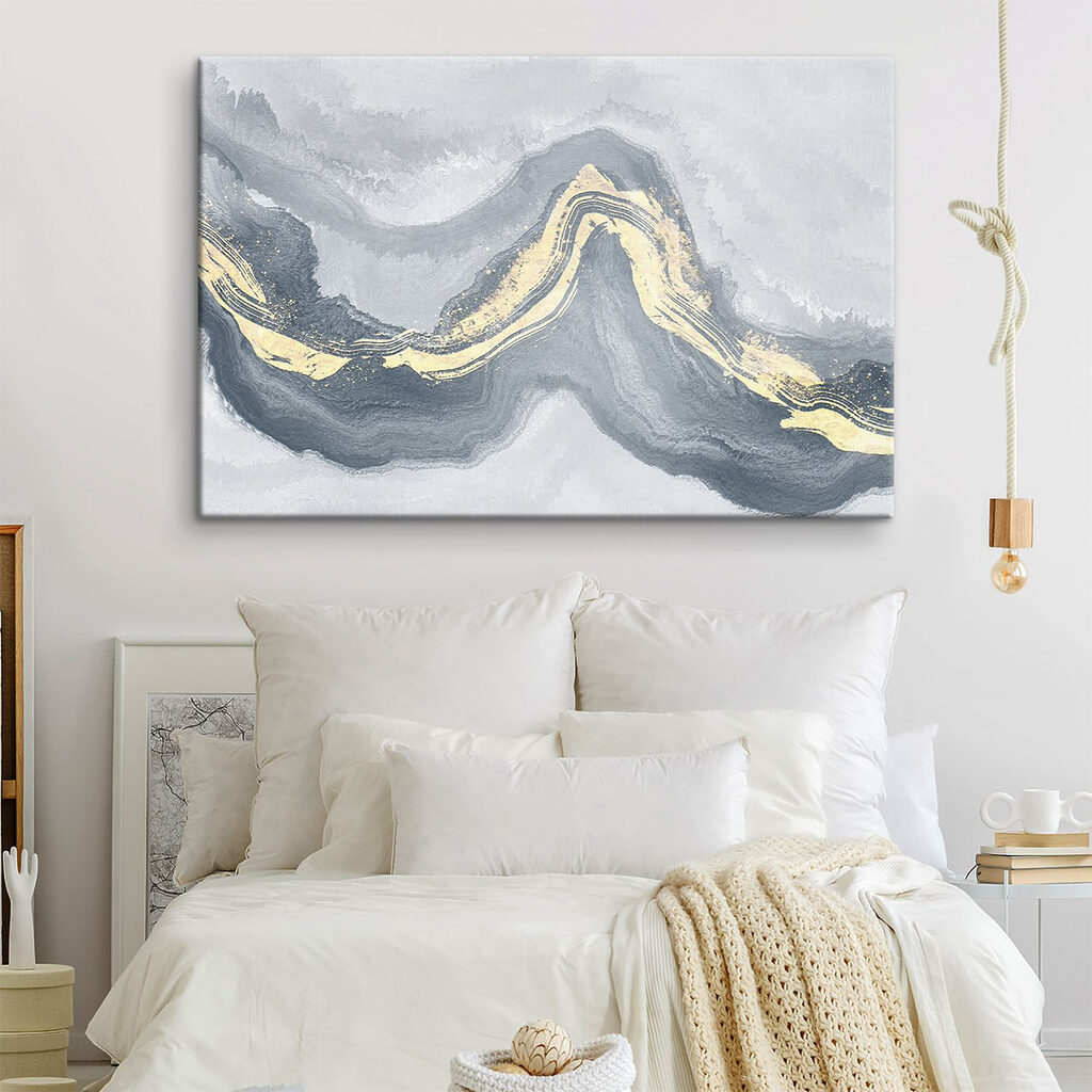 Abstract swirls of muted colors