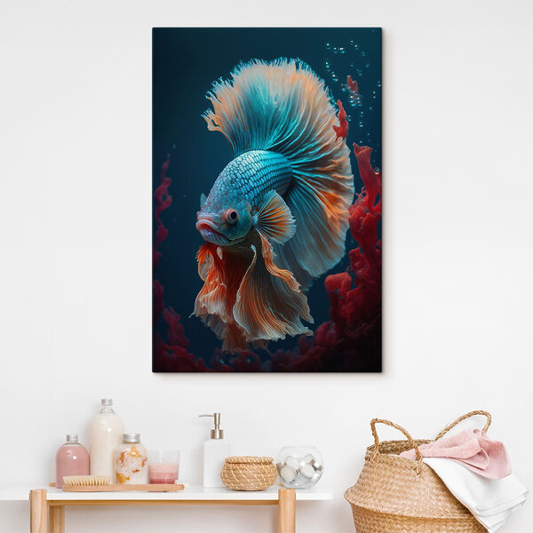 Quadri Pesci blu e arancioni che nuotano nell'acqua (COD: s41417) Quadri Quadri Pesci blu e arancioni che nuotano nell'acqua (COD: s41417)
