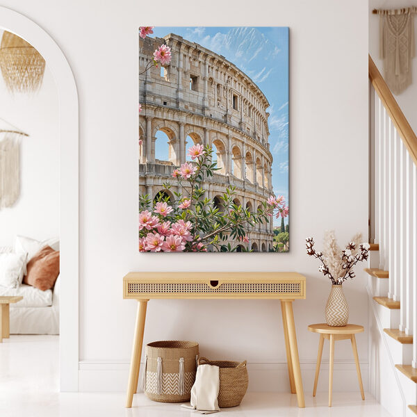 Building with arches and flowers