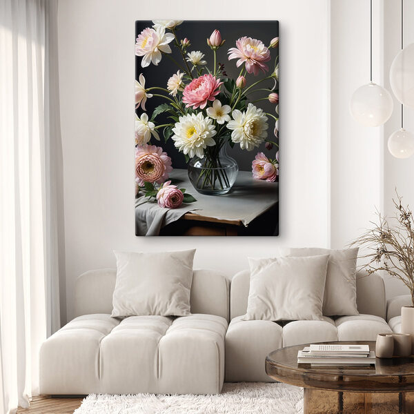 Quadri Vaso di fiori su un tavolo (COD: s41254) Quadri Quadri Vaso di fiori su un tavolo (COD: s41254)