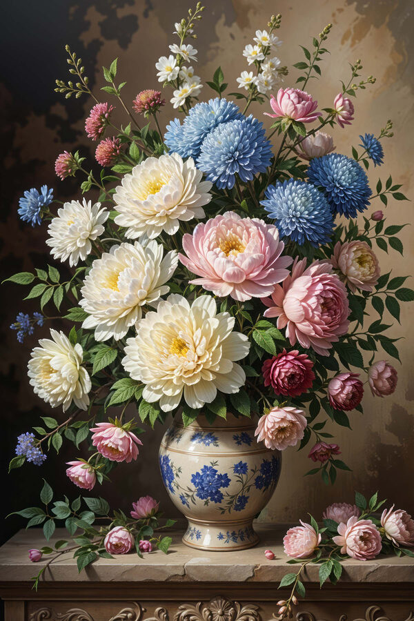 Vase of flowers