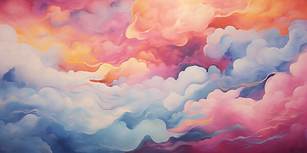 Nuvole colorate nel cielo Nuvole colorate nel cielo