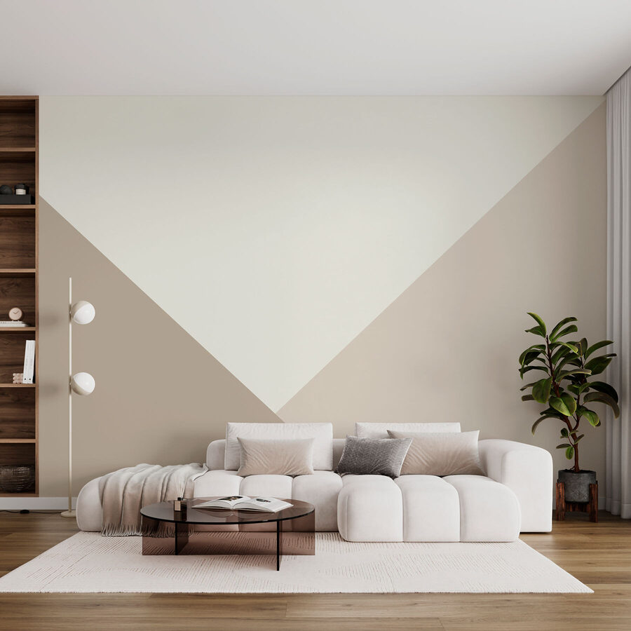 Triangolo bianco e grigio