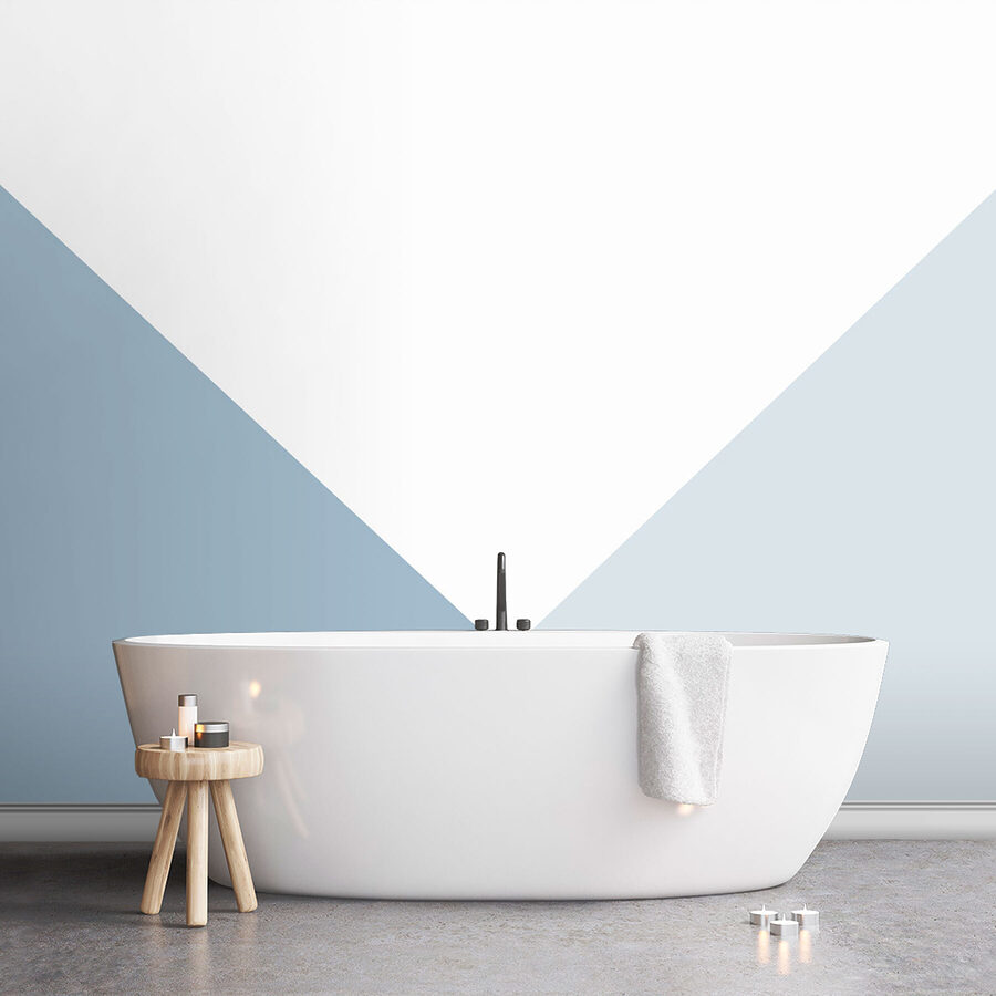 Triangolo bianco e blu