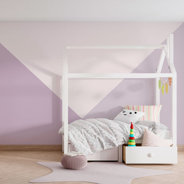 Triangolo viola e bianco Triangolo viola e bianco