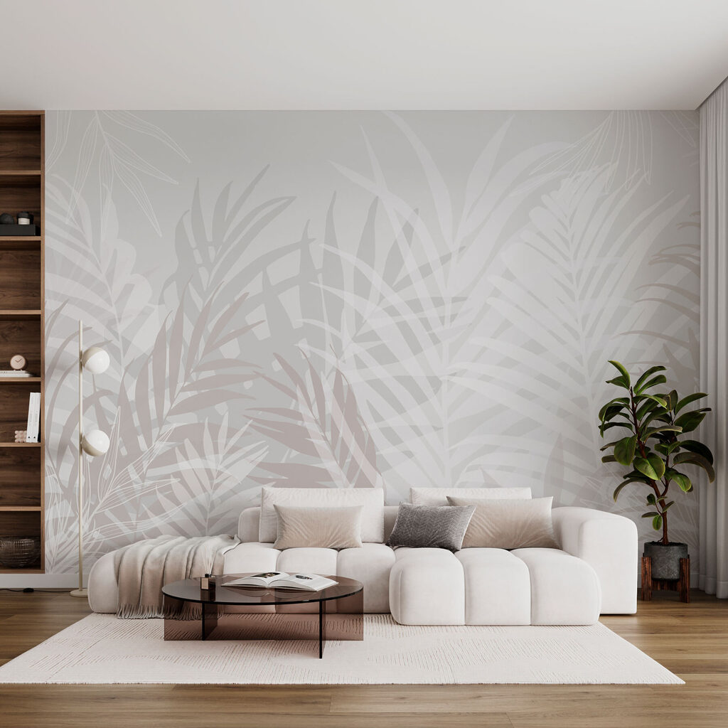 White and gray leaves